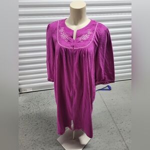 White Stag Women's Fuschia pullover Sleepwear Sz L 12/14